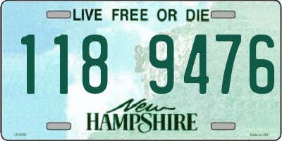 NH license plate 1189476