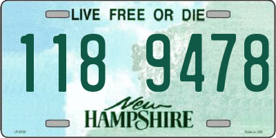 NH license plate 1189478