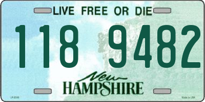 NH license plate 1189482