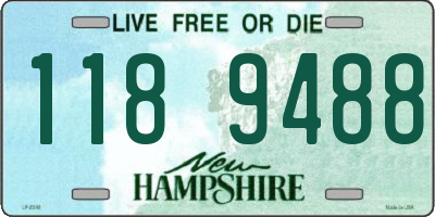 NH license plate 1189488