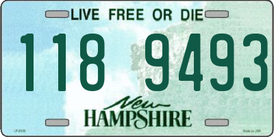 NH license plate 1189493