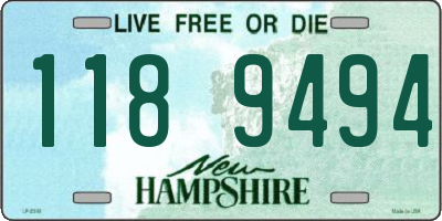 NH license plate 1189494
