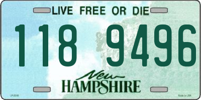NH license plate 1189496