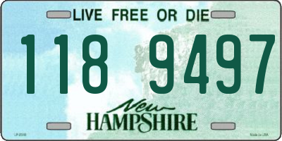NH license plate 1189497