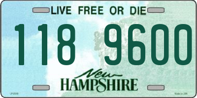 NH license plate 1189600