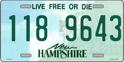 NH license plate 1189643