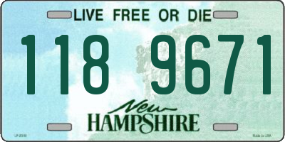 NH license plate 1189671