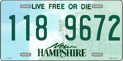 NH license plate 1189672
