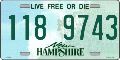 NH license plate 1189743