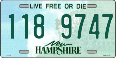 NH license plate 1189747