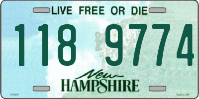 NH license plate 1189774