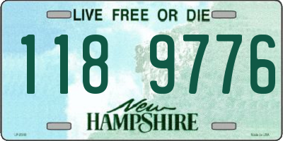 NH license plate 1189776