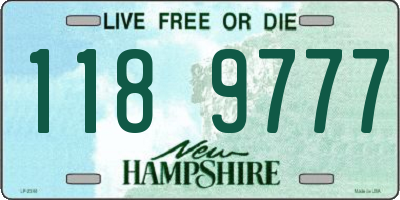 NH license plate 1189777