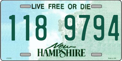 NH license plate 1189794