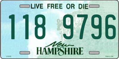NH license plate 1189796
