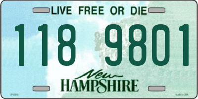 NH license plate 1189801