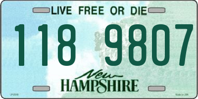 NH license plate 1189807