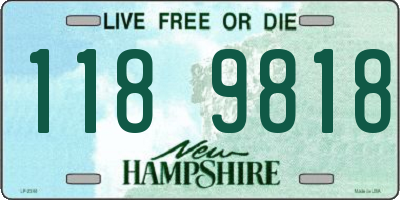 NH license plate 1189818
