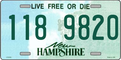 NH license plate 1189820