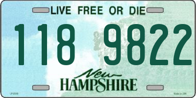 NH license plate 1189822