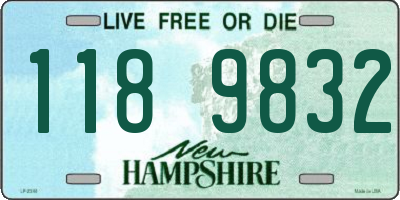 NH license plate 1189832