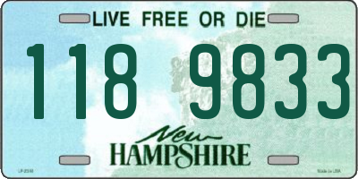 NH license plate 1189833