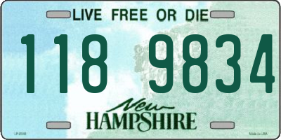 NH license plate 1189834