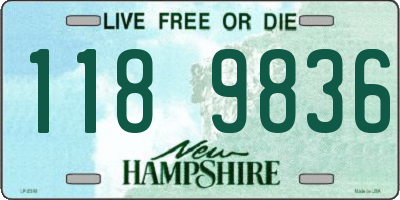 NH license plate 1189836