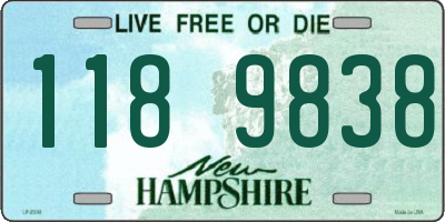 NH license plate 1189838