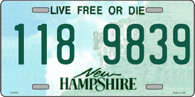 NH license plate 1189839