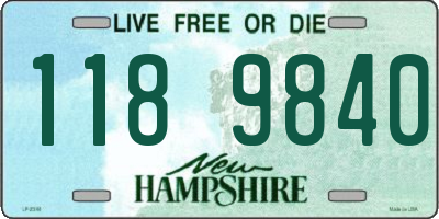 NH license plate 1189840