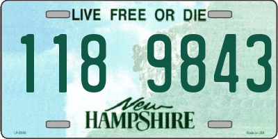 NH license plate 1189843