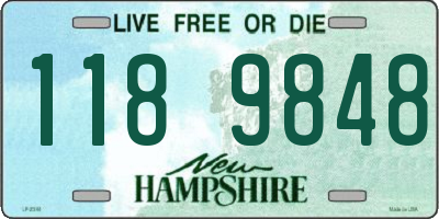 NH license plate 1189848