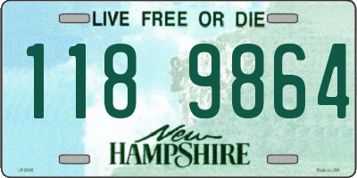 NH license plate 1189864