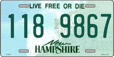 NH license plate 1189867
