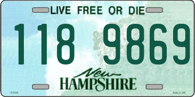 NH license plate 1189869