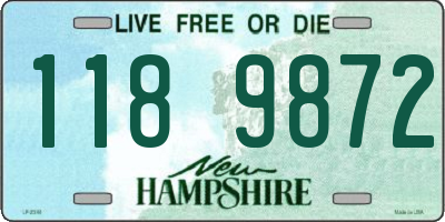 NH license plate 1189872