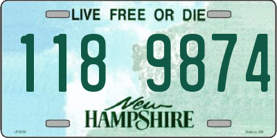 NH license plate 1189874