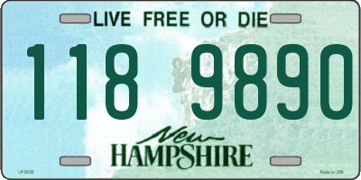 NH license plate 1189890