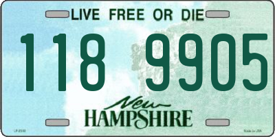 NH license plate 1189905