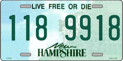 NH license plate 1189918