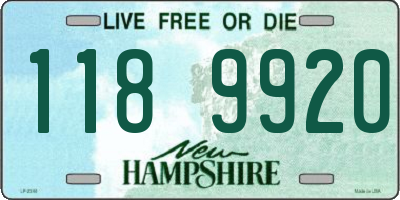 NH license plate 1189920