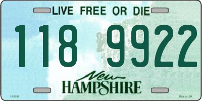 NH license plate 1189922
