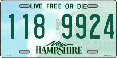 NH license plate 1189924