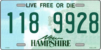 NH license plate 1189928