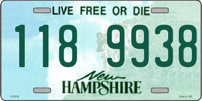 NH license plate 1189938