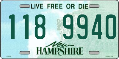 NH license plate 1189940