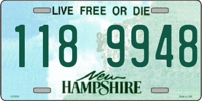 NH license plate 1189948