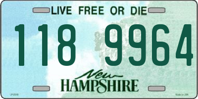 NH license plate 1189964