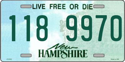 NH license plate 1189970